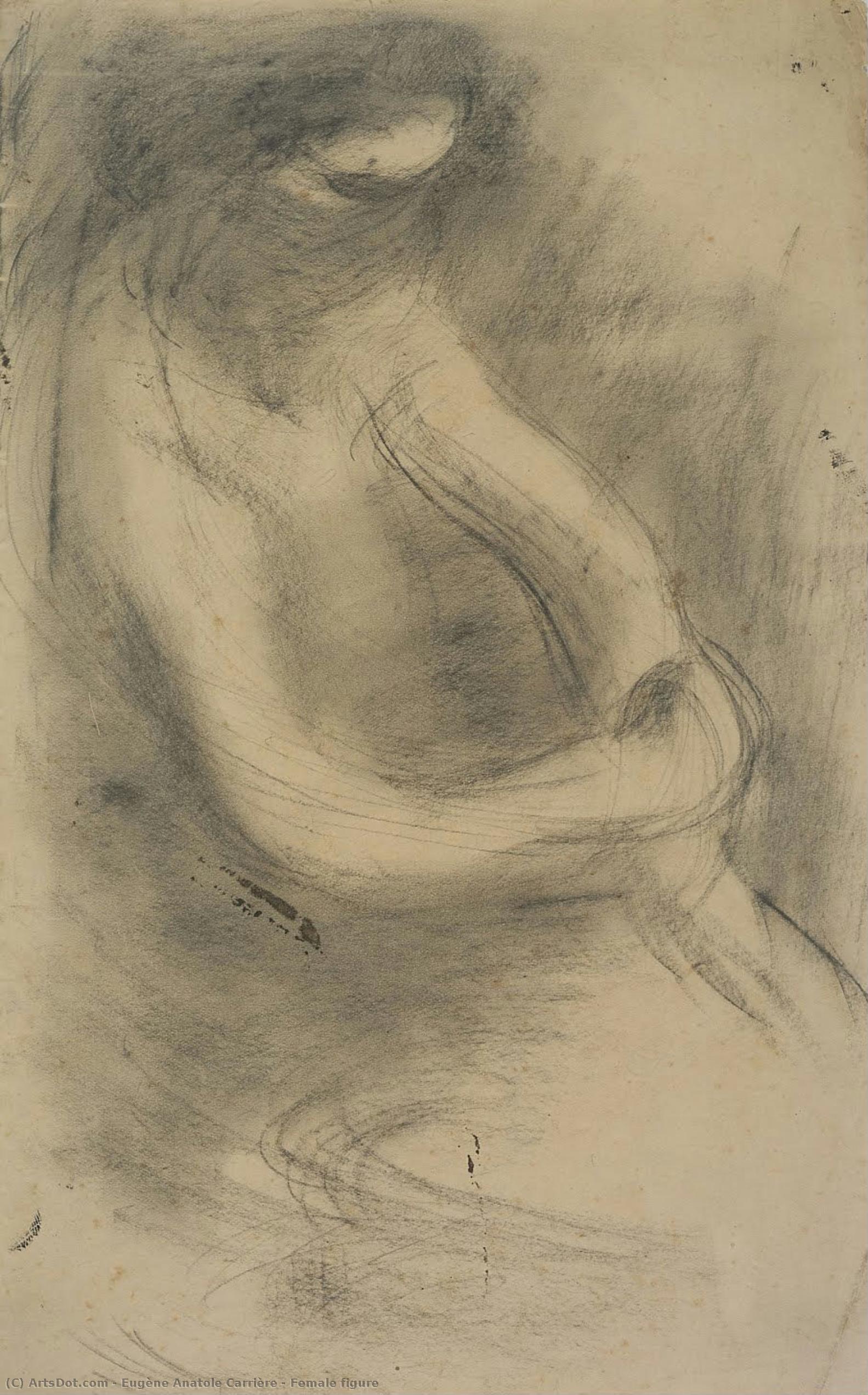 Female Figure — Э Eugène Anatole Carrière