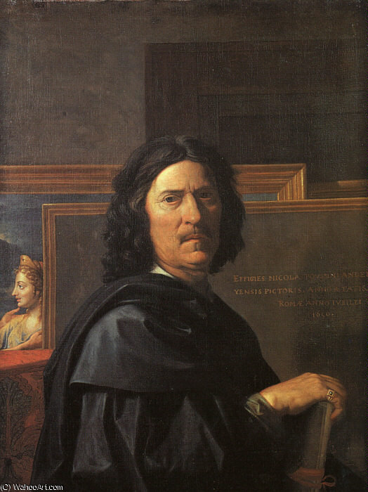Self - Portrait, Musée Du Louvre, Paris. — Nicolas Poussin