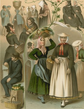 German Costume Imgebung Von Hamburg Und Bremen — Albert Kretschmer