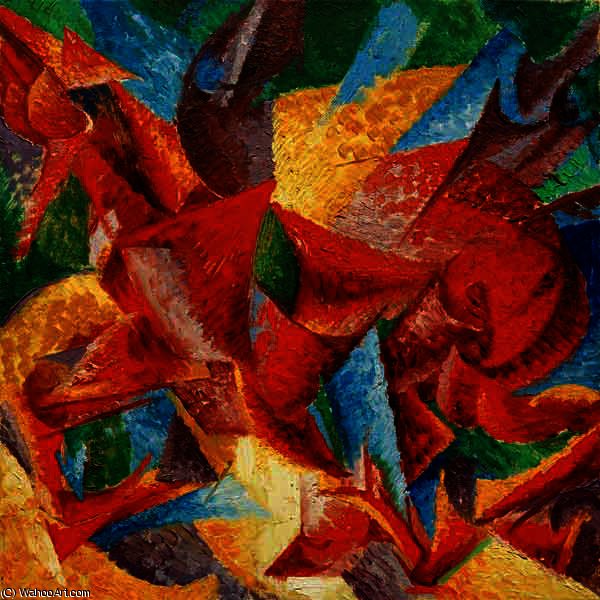 Formas Dimensionales De Un Caballo — Umberto Boccioni