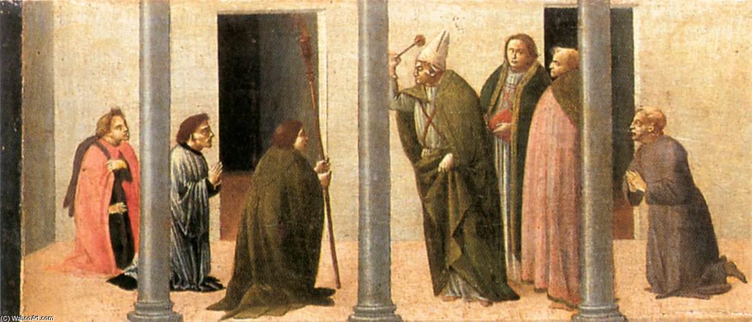 Predella: Consecration Of The Church Of The Innocents — Alunno Di Domenico (bartolomeo Di Giovanni)