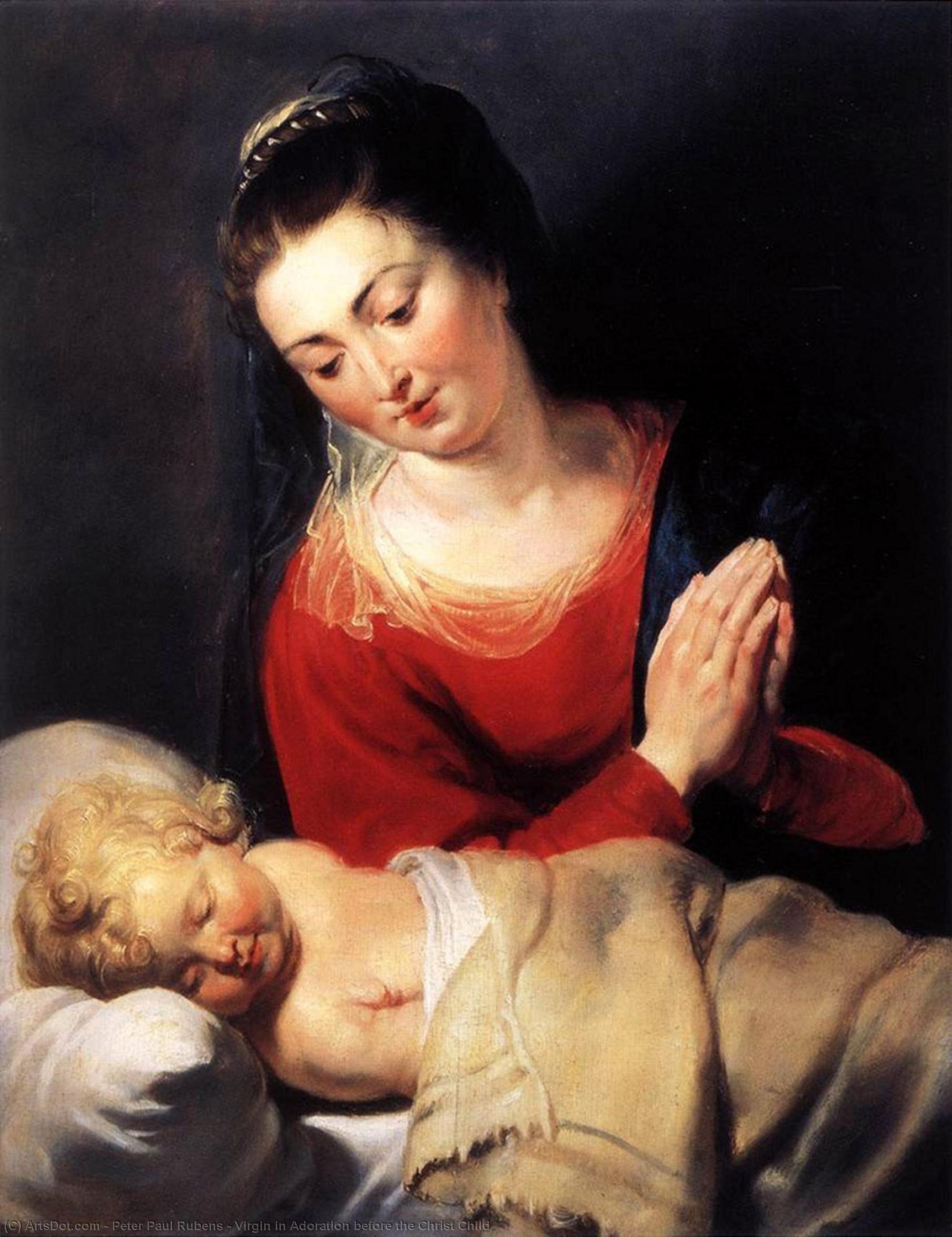 Virgin In Adoration Before The Christ Child — Сэр Пјетр Паул Рубенс