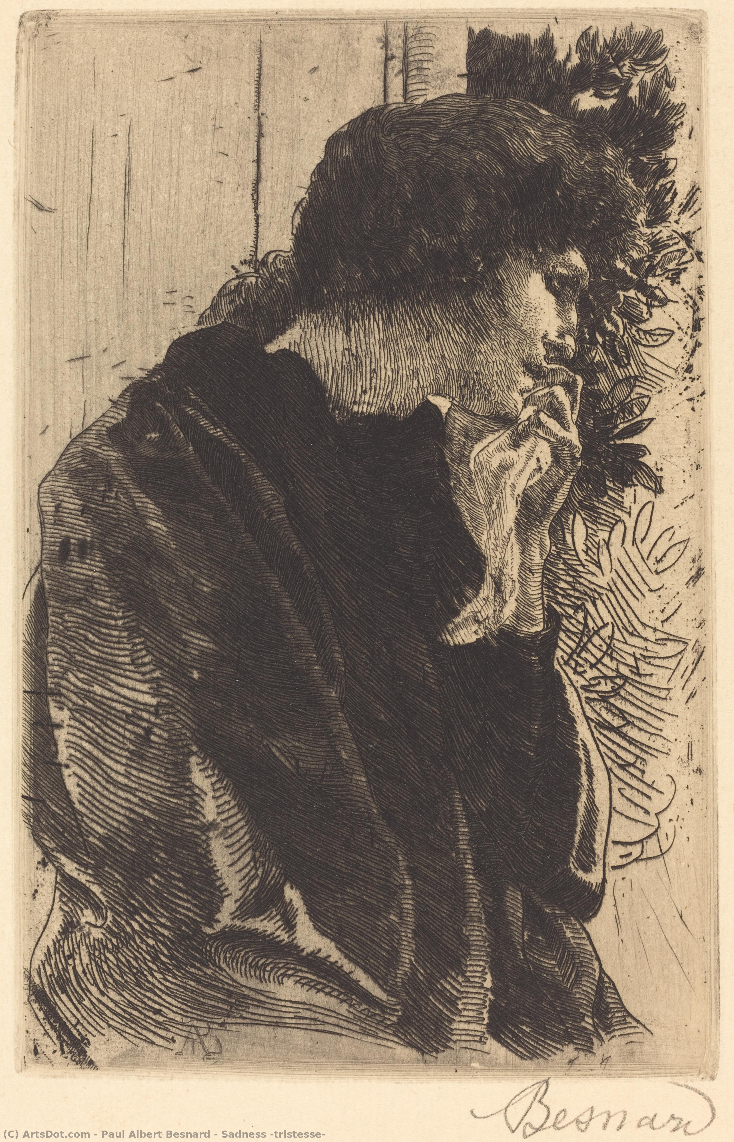 Sadness (tristesse) — Paul Albert Besnard