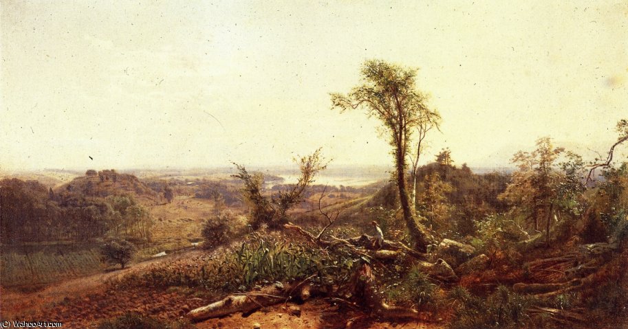 Looking Southwest Over Church-s Farm From The Sienghenberg — Arthur Parton