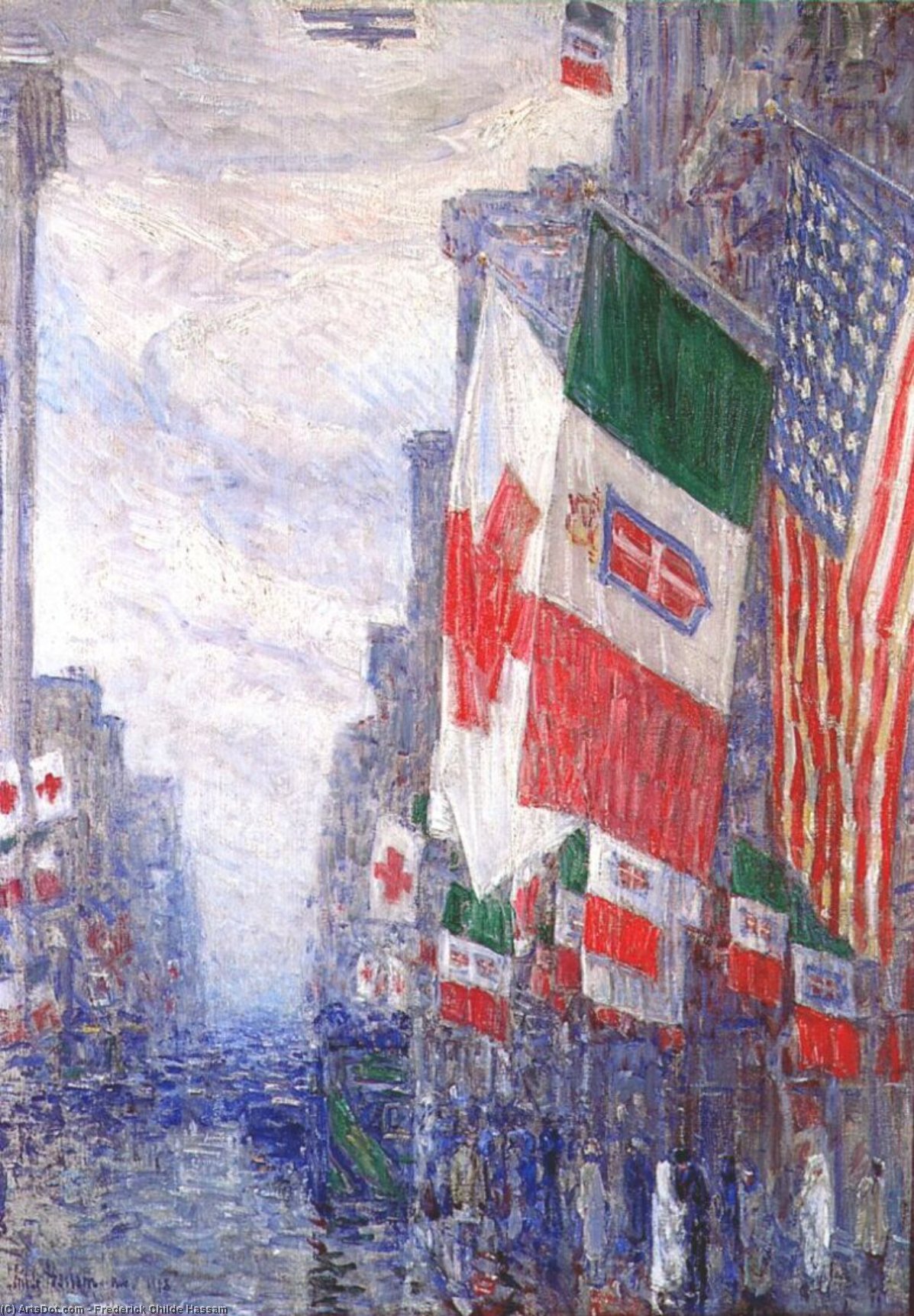 Italian Day, May — Frederick Childe Hassam
