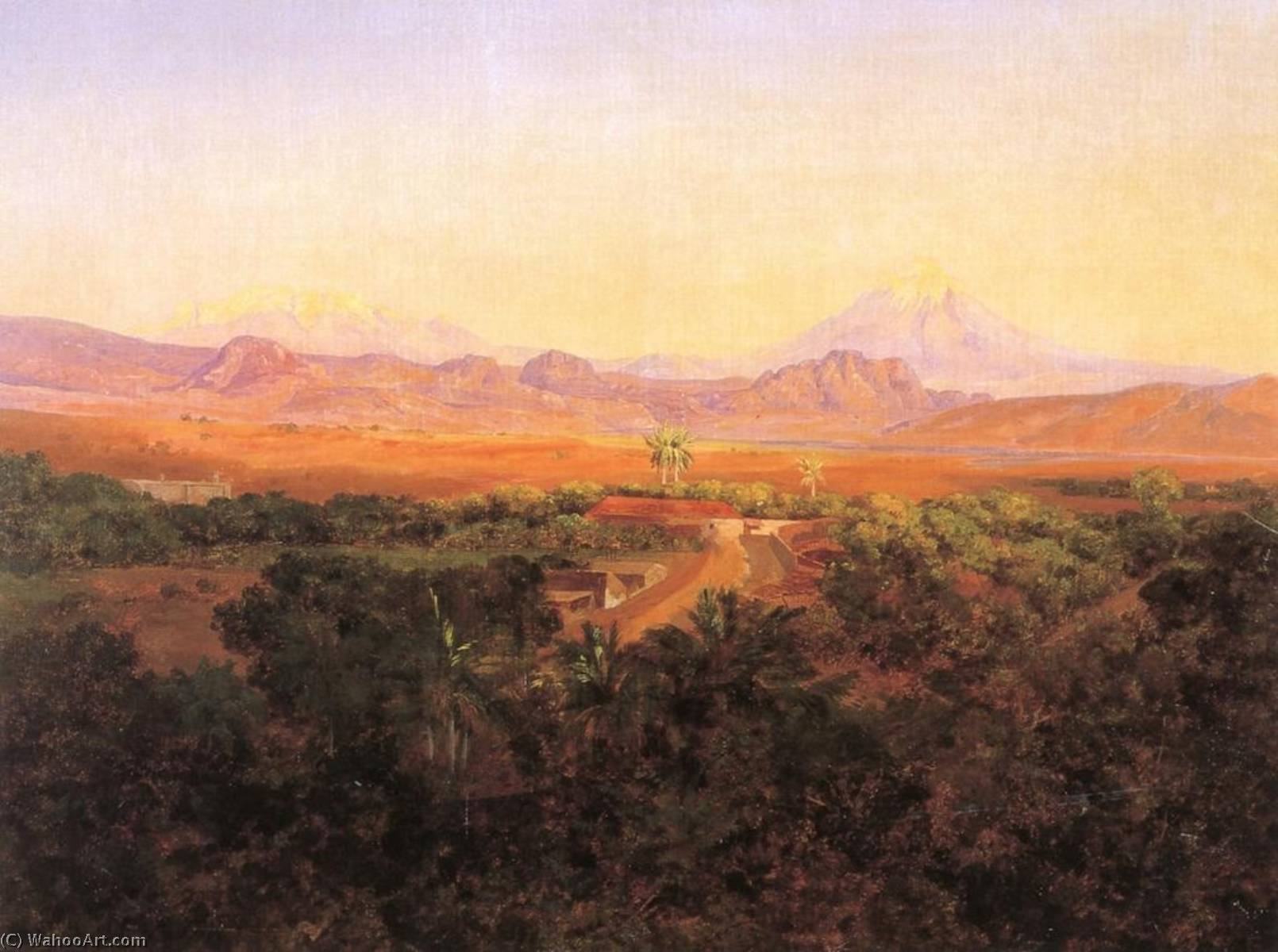 El Popocatépetl Y El Iztaccíhuatl — José María Velasco