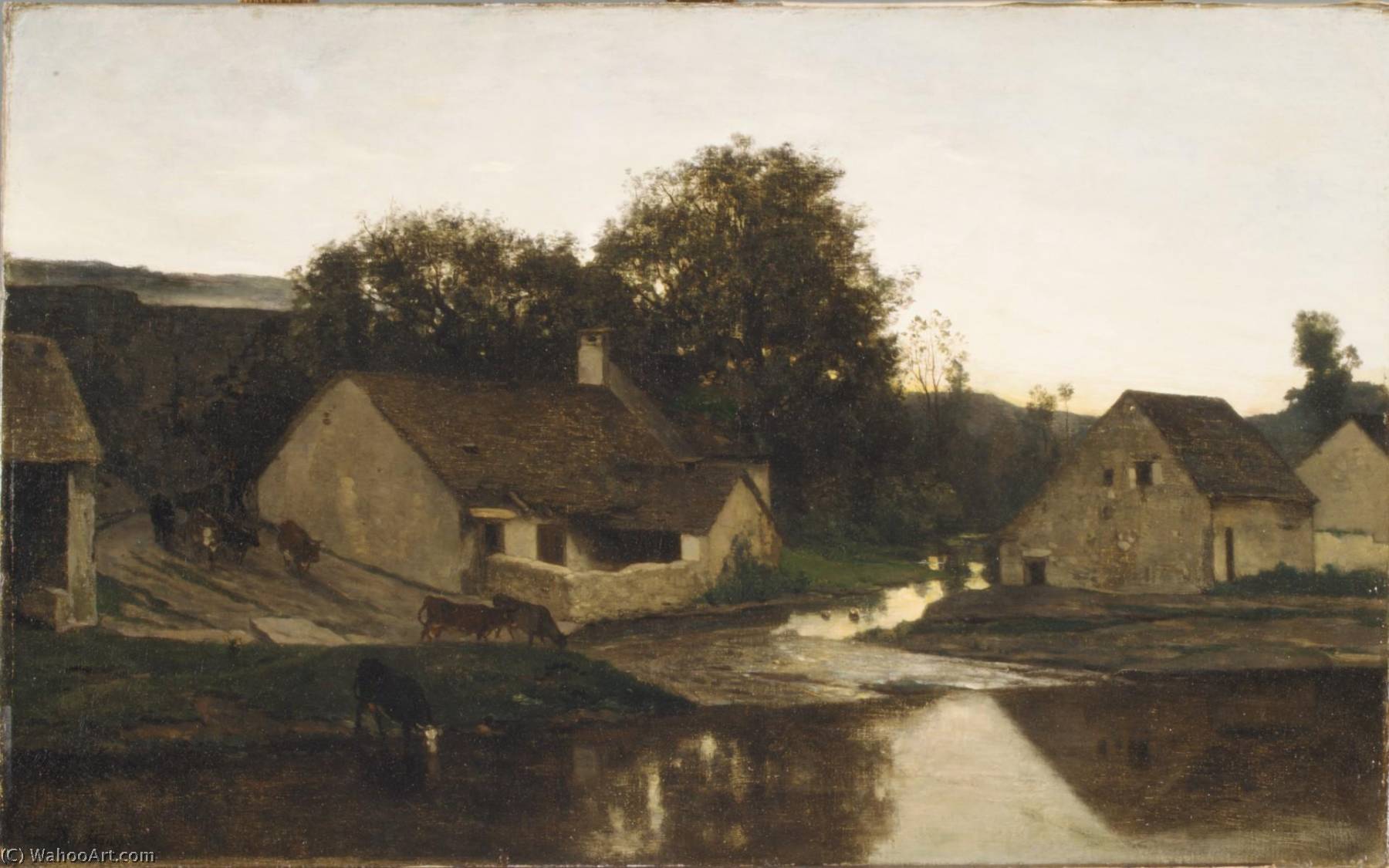 The Hamlet Of Optevoz — Charles-françois Daubigny