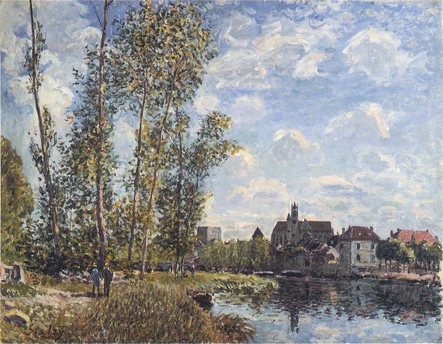 May Afternoon On The Loing — Alfred Sisley