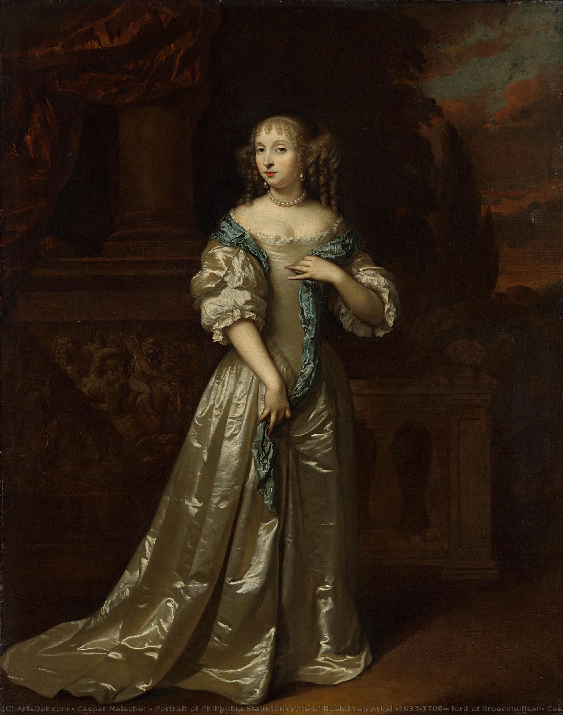 Portrait Of Philippina Staunton, Wife Of Roelof Van Arkel (1632-1709), Lord Of Broeckhuijsen, Caspar Netscher, 1668 — Netscher, Caspar
