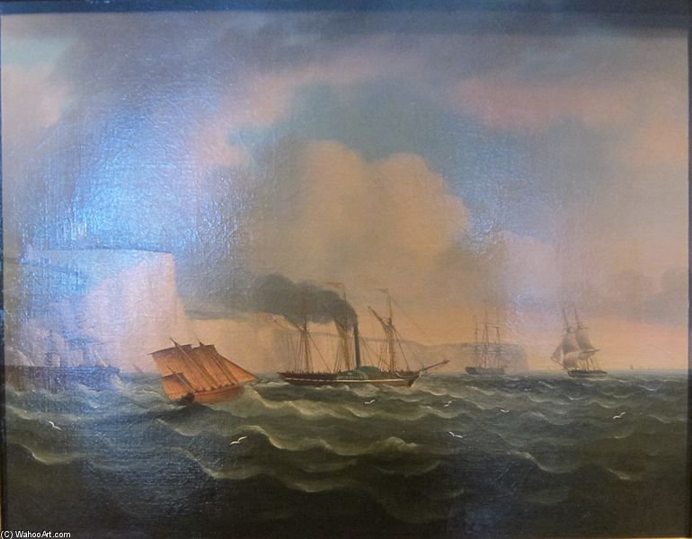 The Paddlesteamer Endeavour Leaving Dover — Thomas Buttersworth