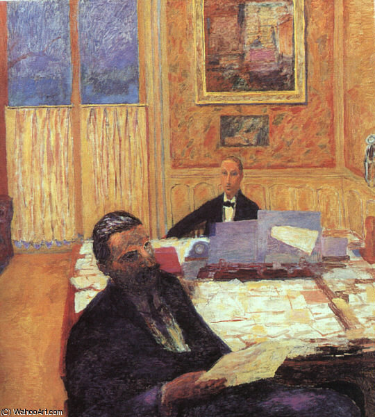 Portrait Of The Bernheim Brothers, Oil On Canv — Pierre Bonnard