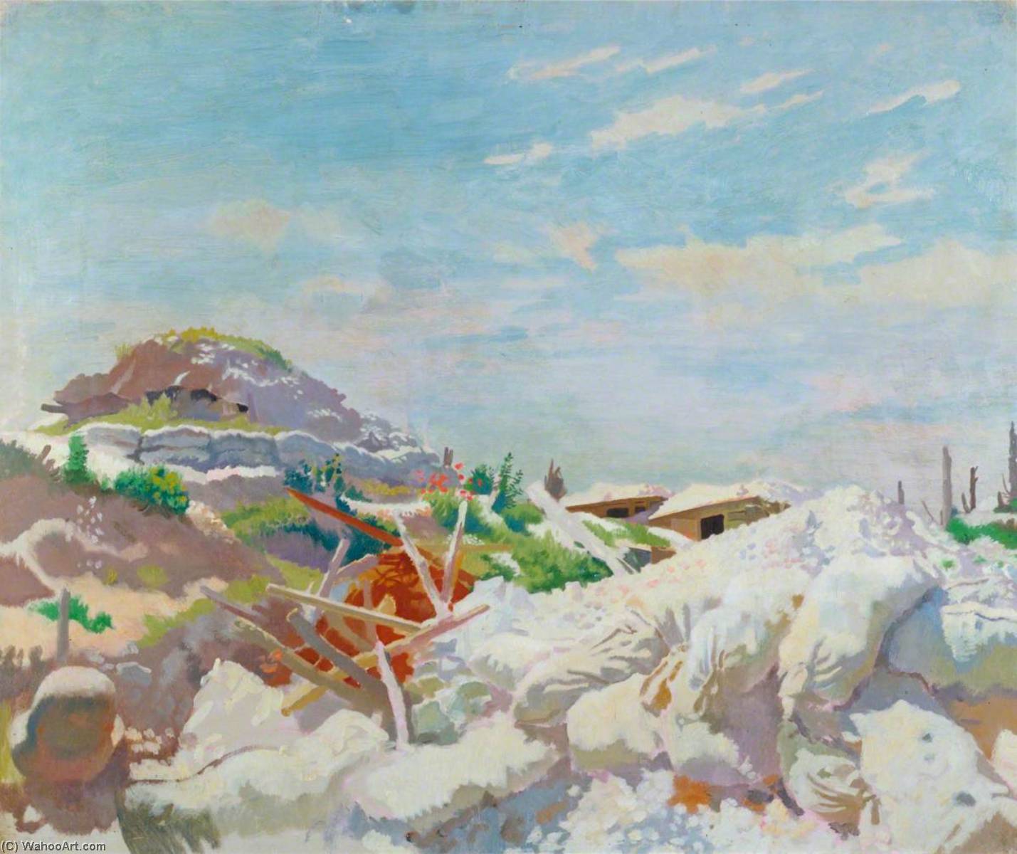 The Gunners' Shelter, Thiepval — Sir William Newenham Montague Orpen
