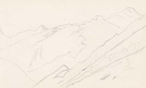 Sketch Of Mountain Landscape 17 — Nicholas Roerich