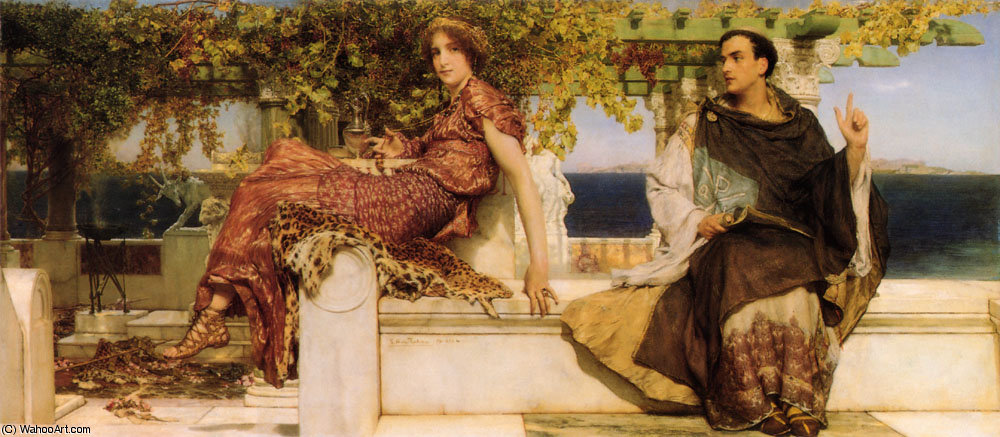 The Conversion Of Paula By Saint Jerome — Lourens Alma Tadema
