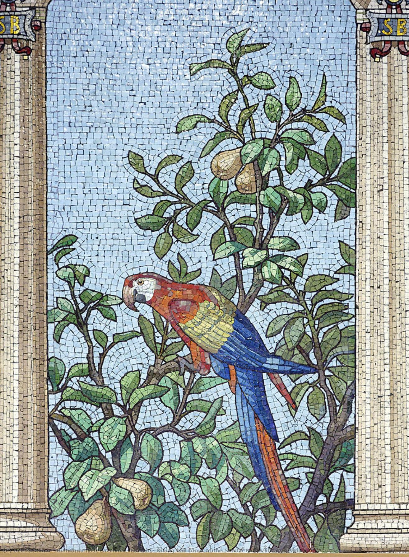 Mosaic - Dining Hall Room Of The Sainte-barbe Library, Paris — Giandomenico Facchina