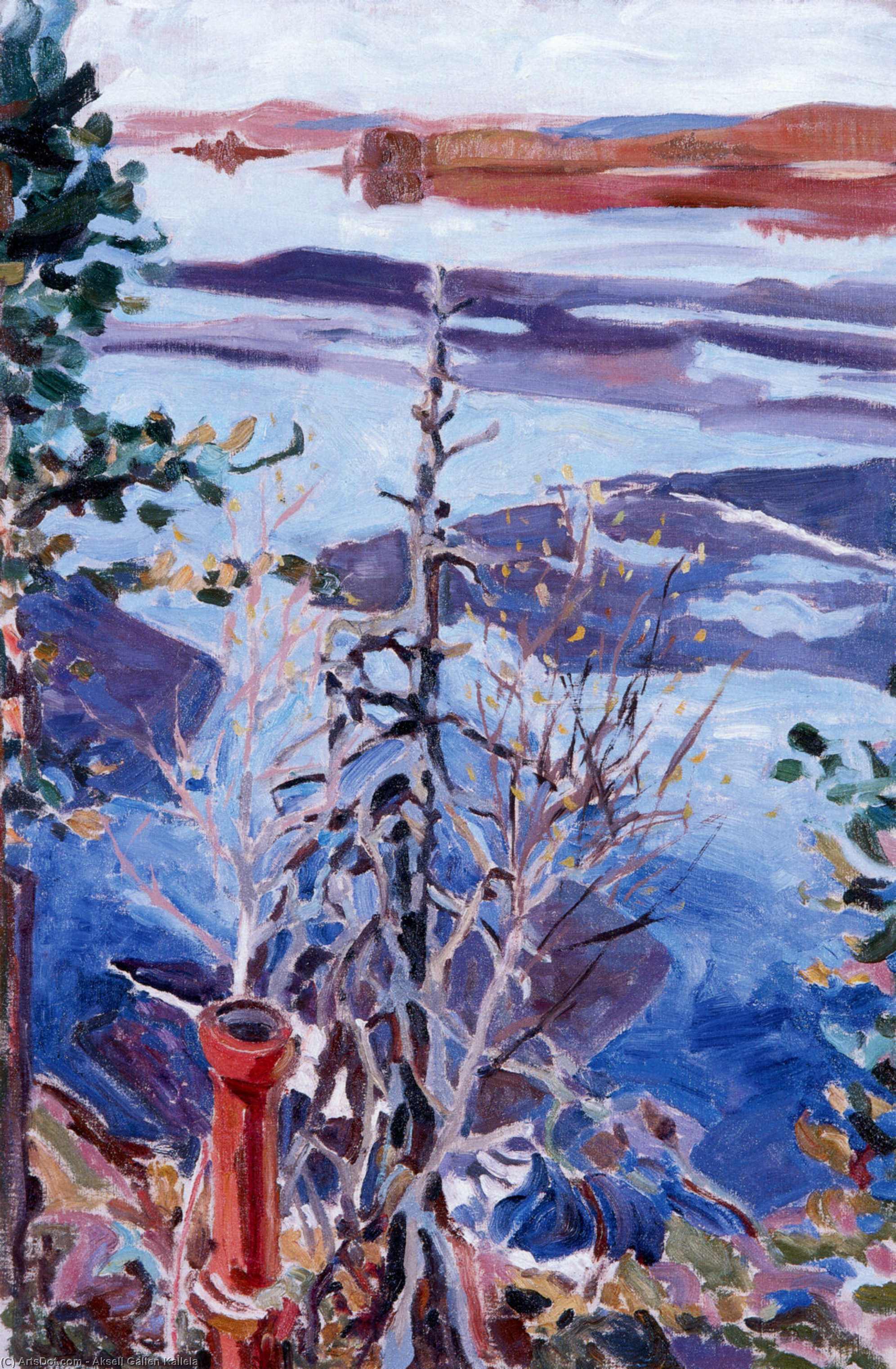 Spring Ice As Seen From The Roof Of Kalela — Akseli Gallen-kallela