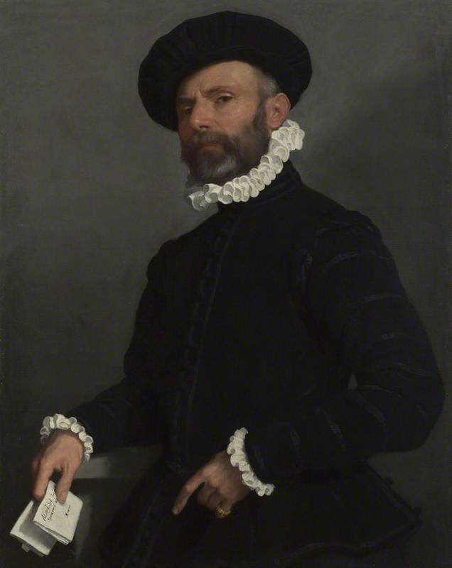Portrait Of A Man Holding A Letter ('l'avvocato') — Moroni, Giovanni Battista