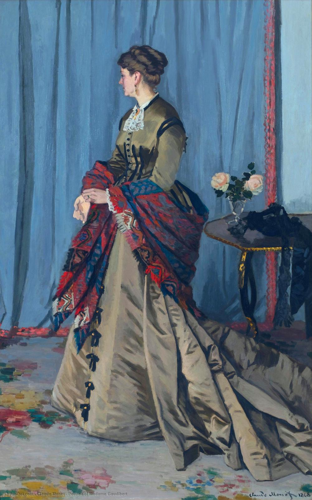 Título Traducido: Retrato De Madame Gaudibert — Claude Monet