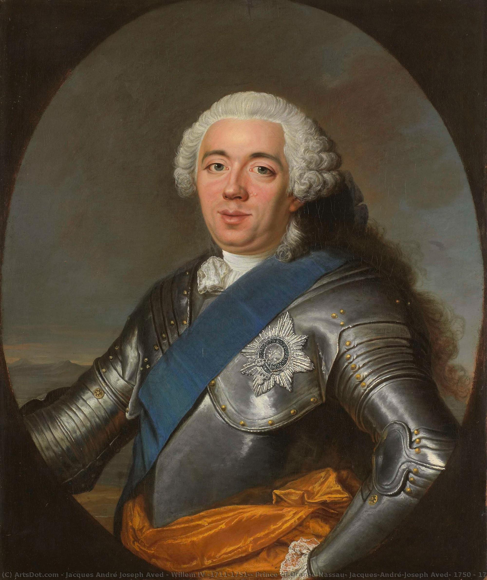 Willem Iv (1711-1751), Prince Of Orange-nassau, Jacques-andré-joseph Aved, 1750 - 1751 — Jacques André Joseph Aved