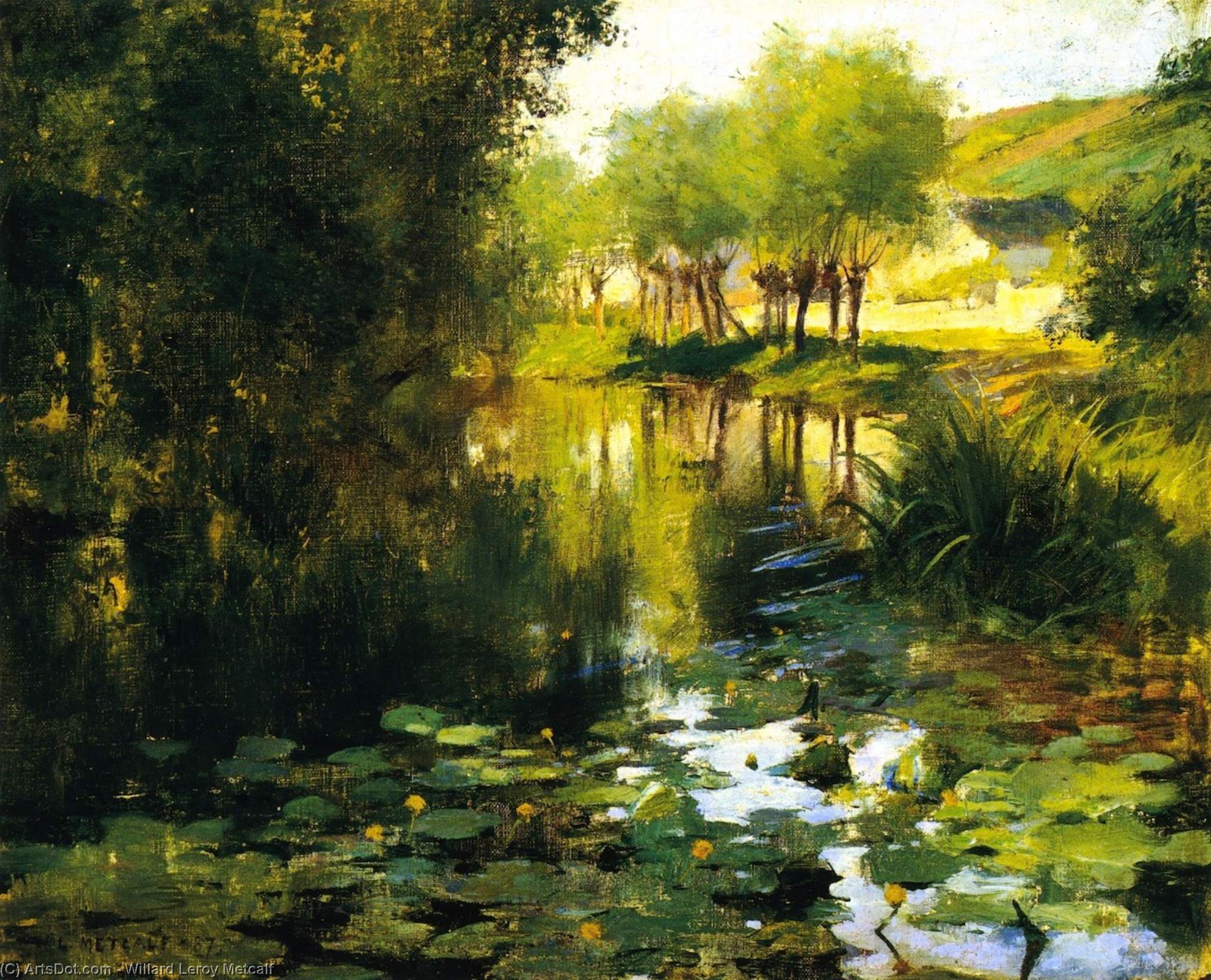 The Lily Pond — Willard Leroy Metcalf