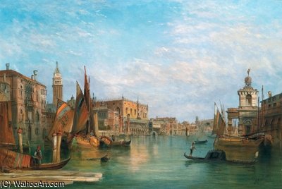 Scene From The Grand Canal In Venice — Alfred Pollentine