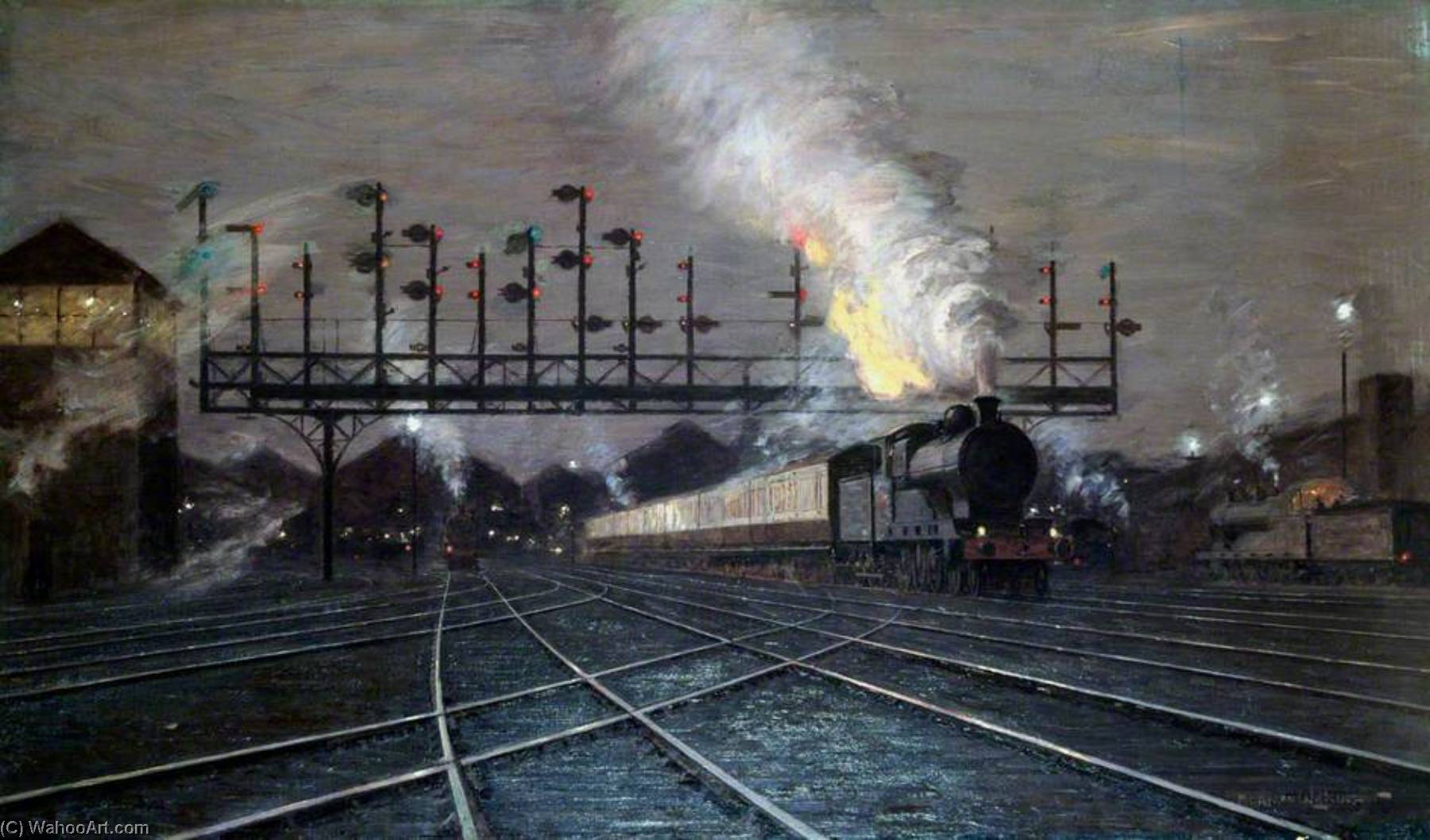 Crewe Junction, Evening (no.2) — Norman Wilkinson