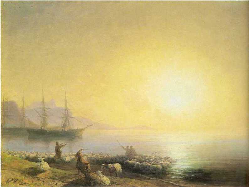 Bathing Of A Sheeps — Iwan Aiwazowski