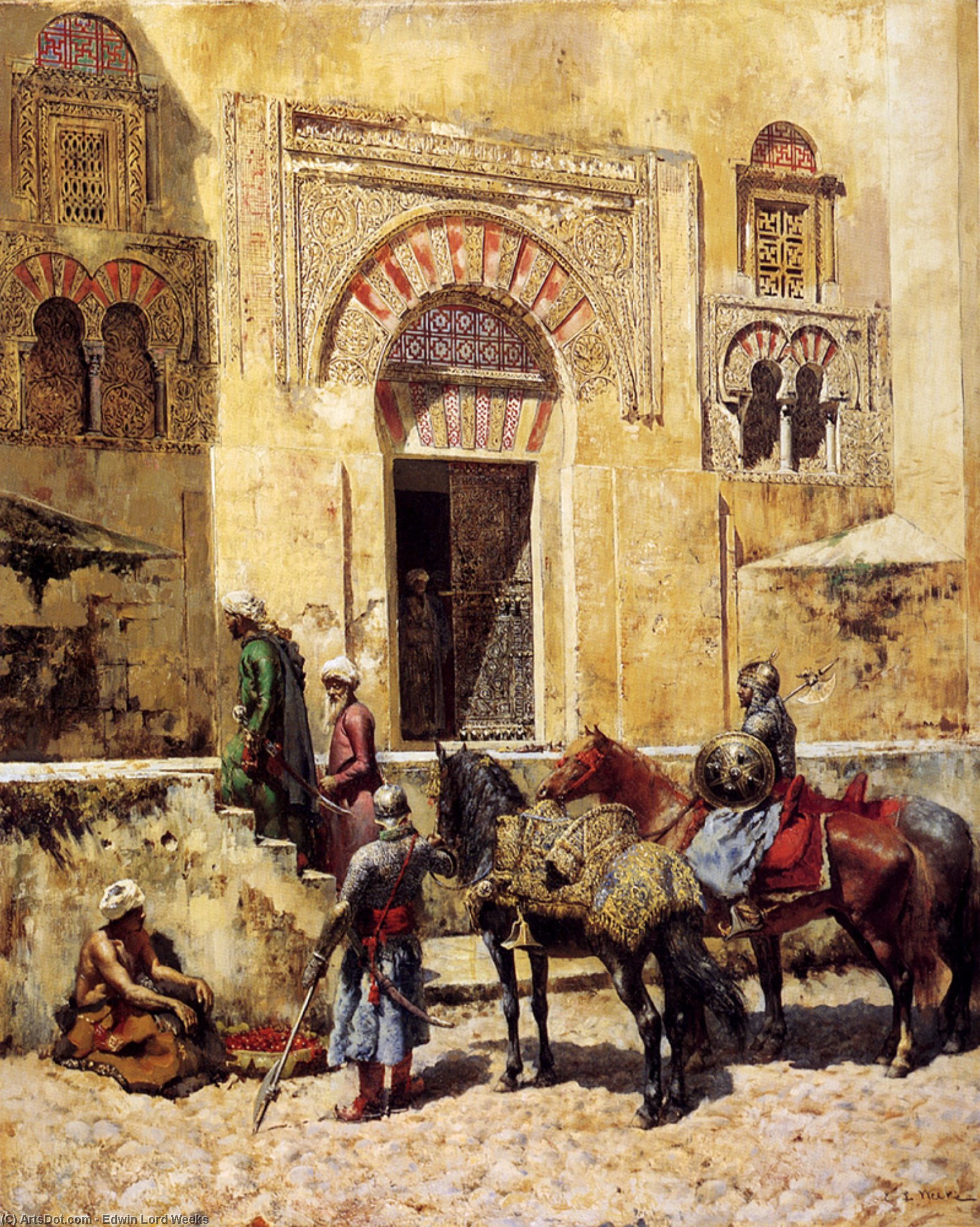 Entering The Mosque — Эдвин Лорд Уикс