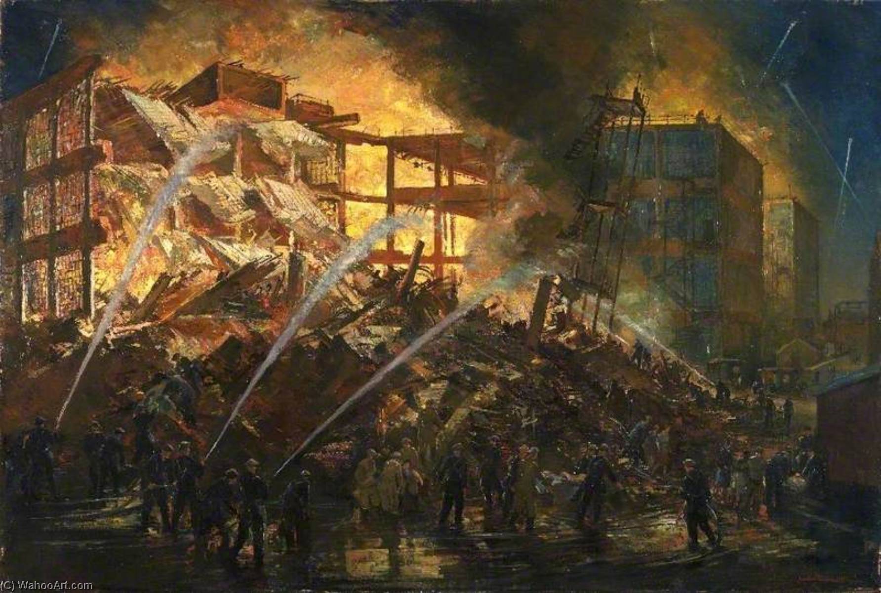 The Destruction Of A Birmingham Small Arms Factory Building — Charles Ernest Cundall