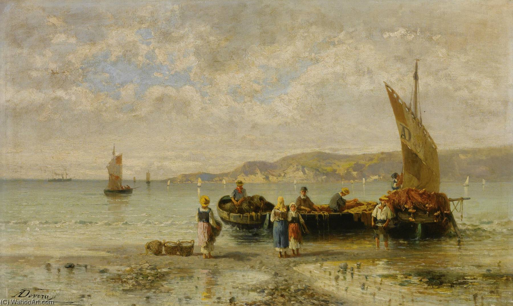 Il Ritorno Dei Pescatori — Achille Dovera