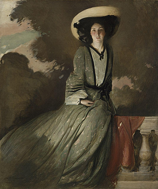 Portrait Of Mrs. John White Alexander — John White Alexander