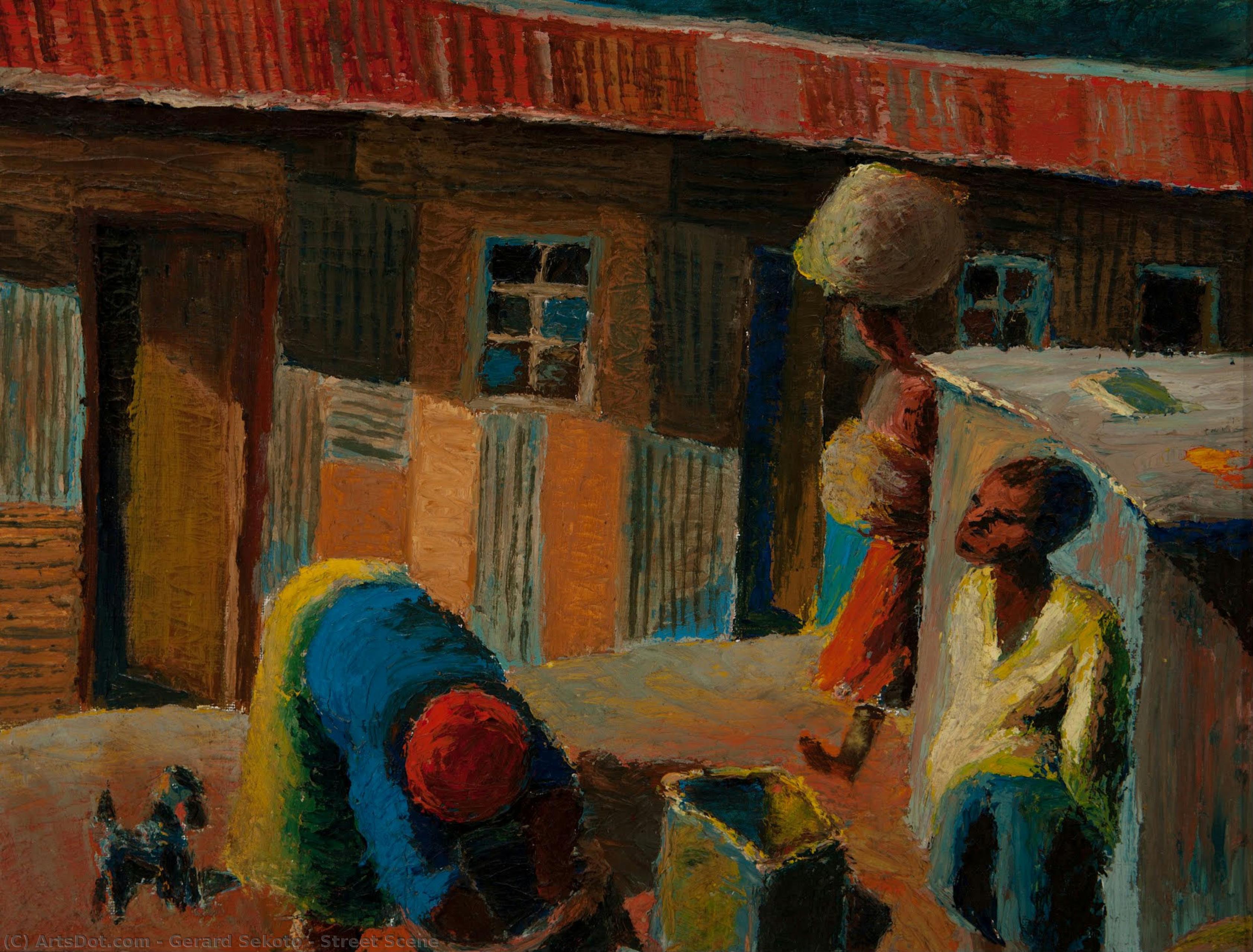 Street Scene — Gerard Sekoto