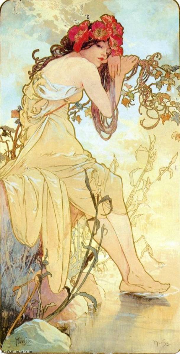 The Four Seasons Summer — Alfons Maria Mucha