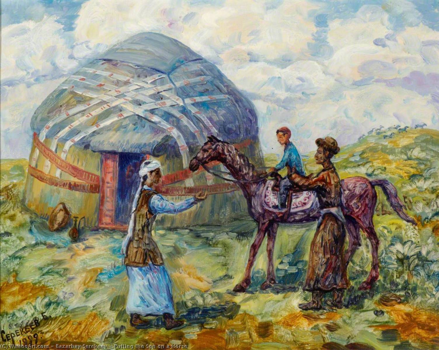 Putting The Son On A Horse — Bazarbay Serekeev