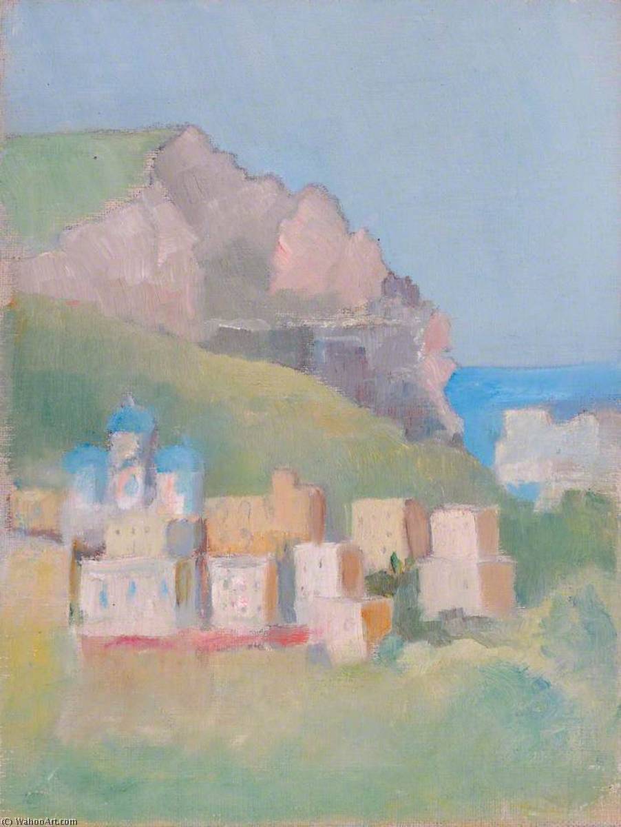 Buildings, Cliffs And Sea — Margaret Sidney Davies