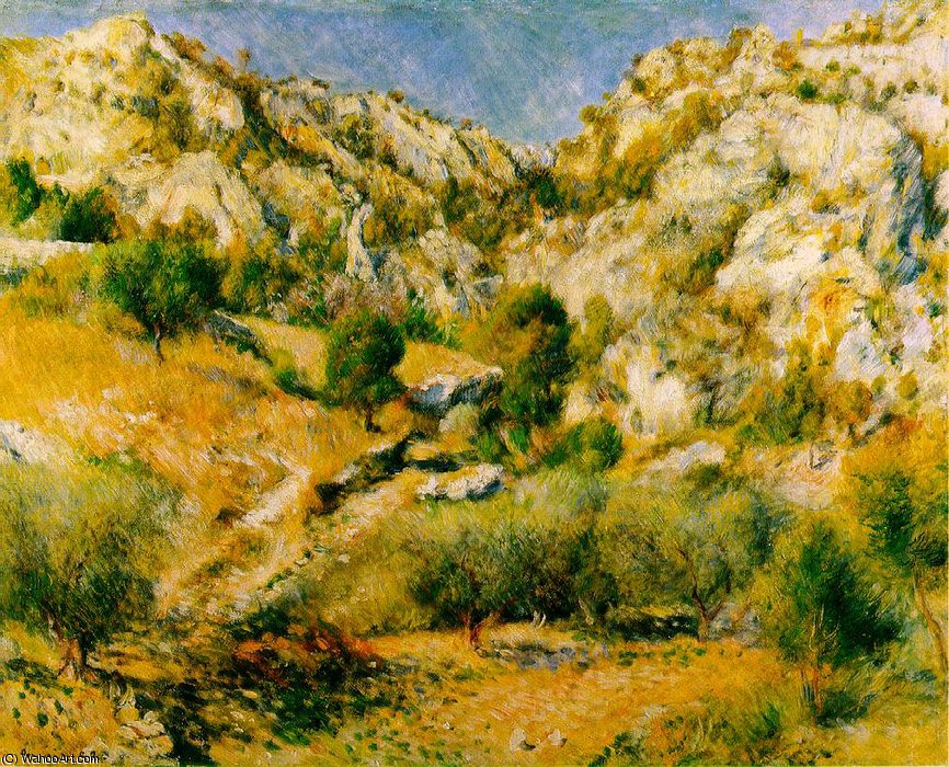 Rocky Crags At L'estaque (rochers A L'estaque), - (66x80) — Pjer Ogist Renoar
