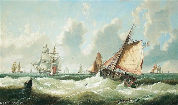 Shipping Off The Mouth Of The Thames — John Callow