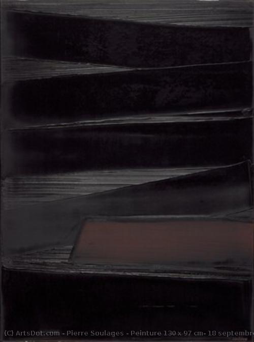 Peinture 130 X 97 Cm, 18 Septembre 1980 — Pierre Soulages