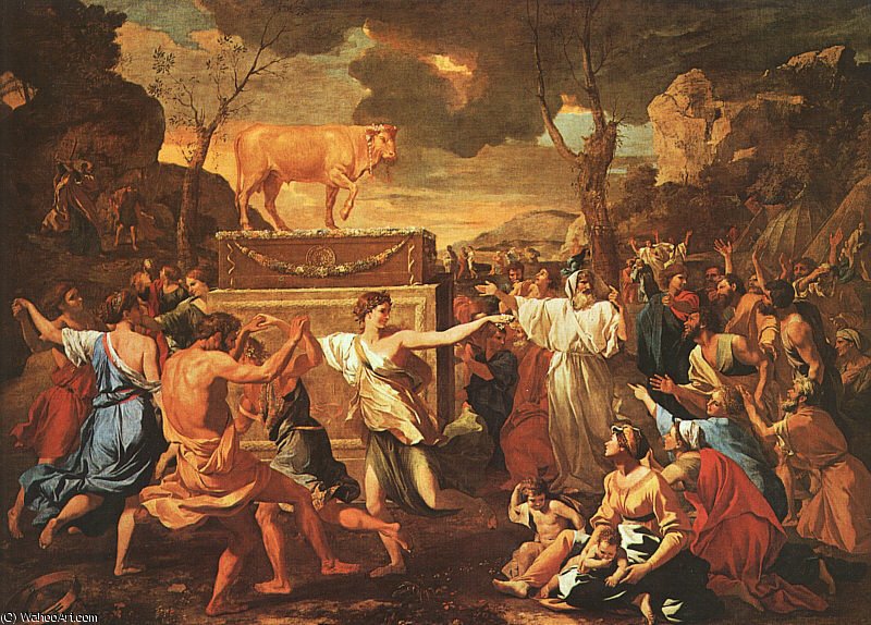 Adoración Del Toro Dorado — Nicolás Poussin