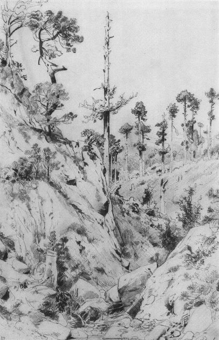 Crimean View. Near Yalta — Ivan Ivanovich Shishkin