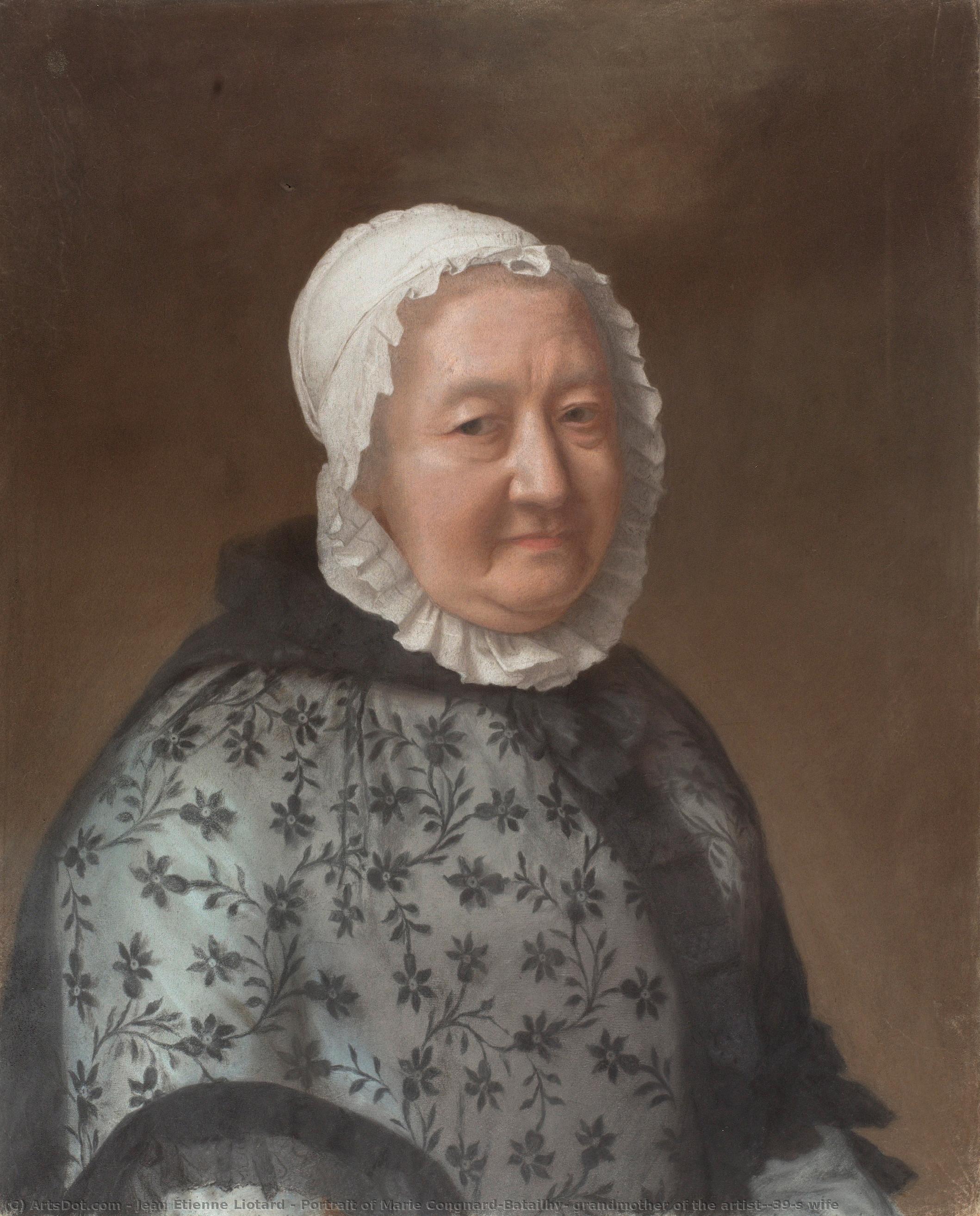 Portrait Of Marie Congnard-batailhy, Grandmother Of The Artist's Wife — Jean-étienne Liotard