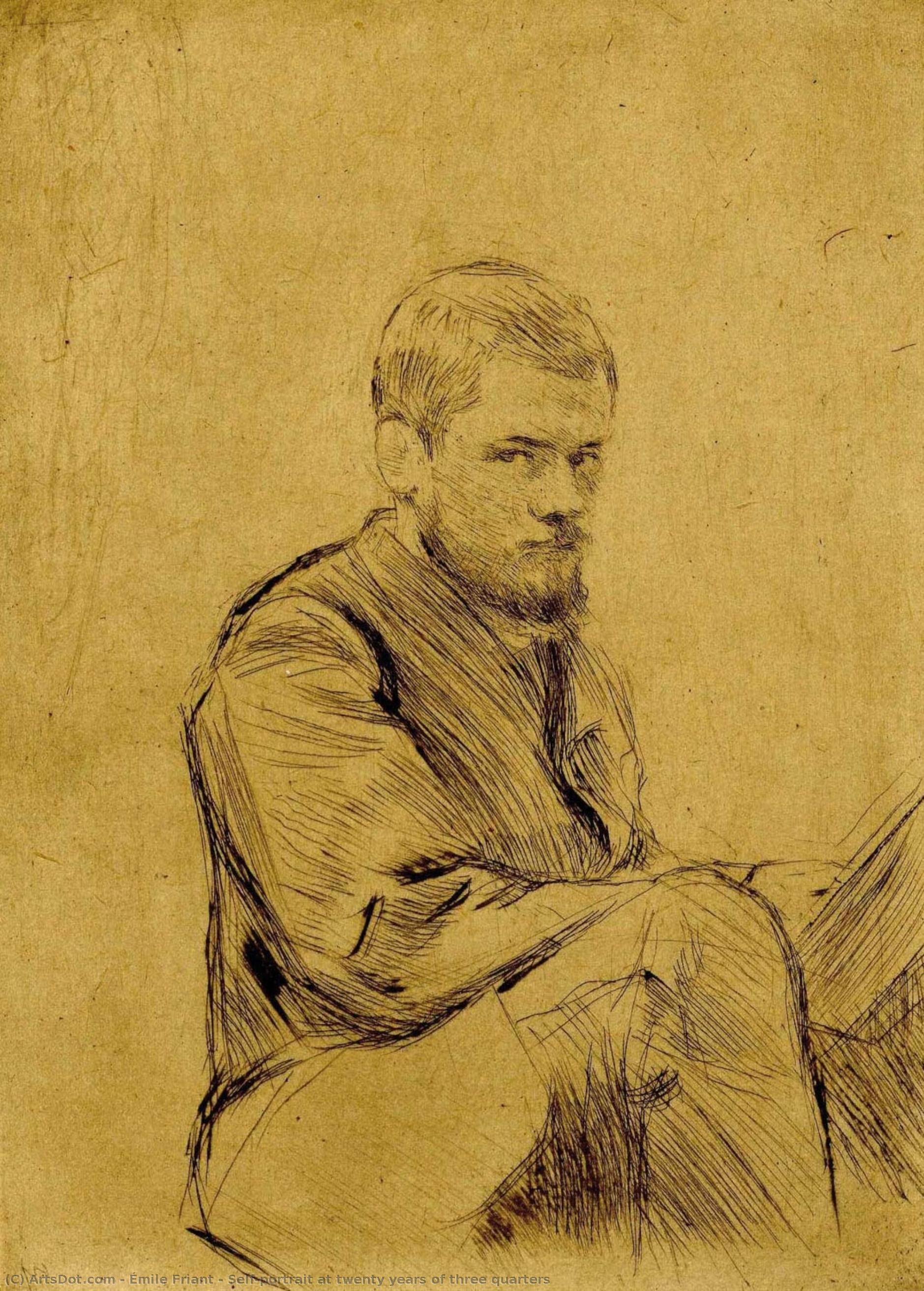 Self-portrait At Twenty Years Of Three Quarters — Емил Фриан