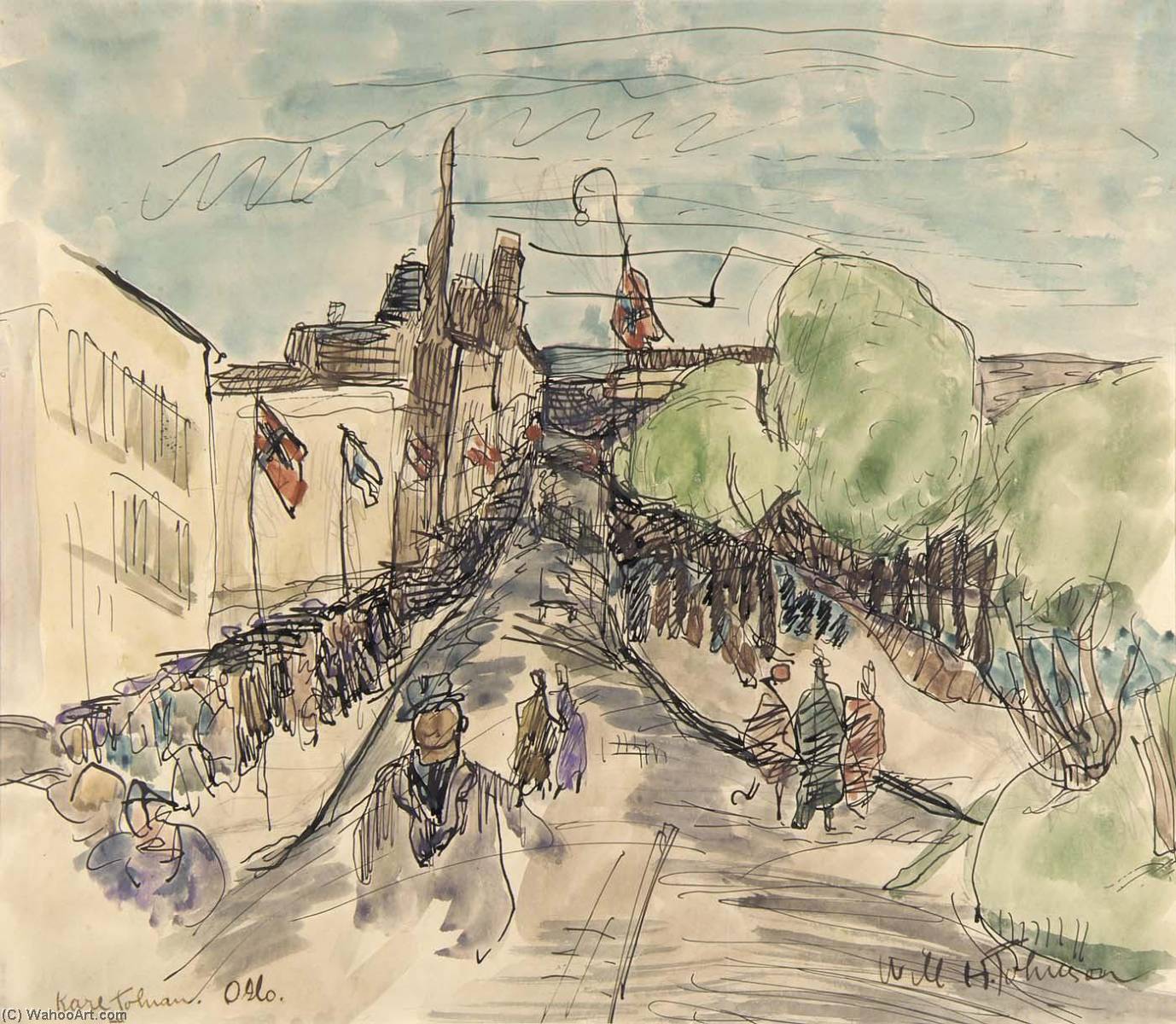 Karl Johan (street), Oslo — William H. Johnson
