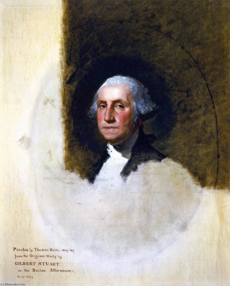 George Washington (after Gilbert Stuart) — Thomas Hicks