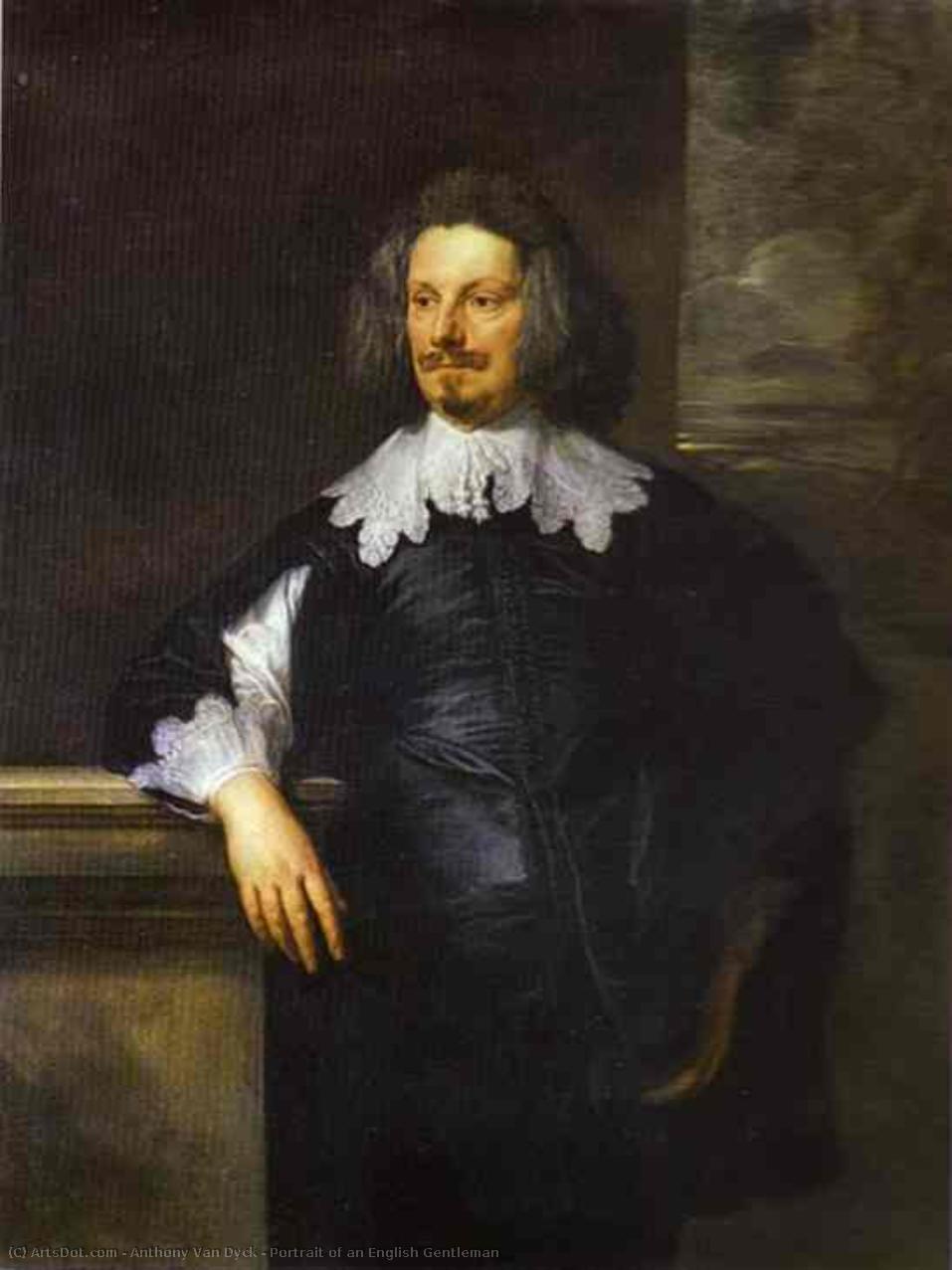 Portrait Of An English Gentleman — Sir Anthony Van Dyck