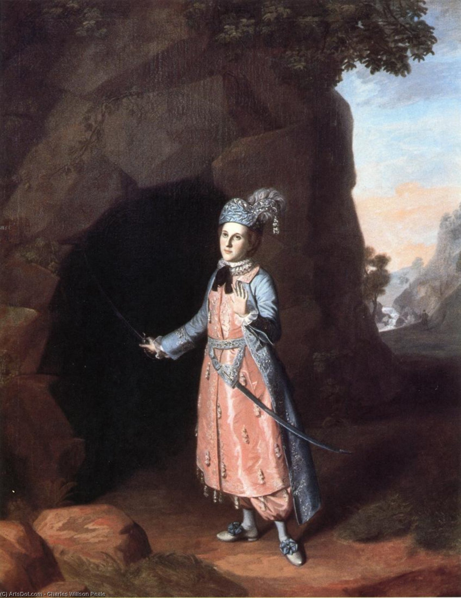 Nancy Hallam As Fidele In Shakespeare's Cymbeline — Charles Willson Peale