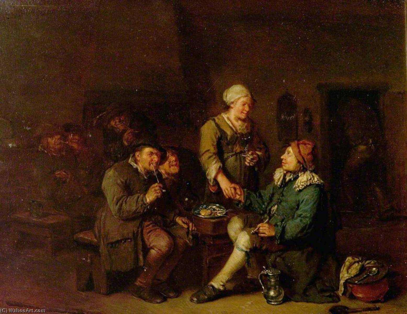 Interior Of A Tavern With Smokers — Egbert Van Heemskerck Ii