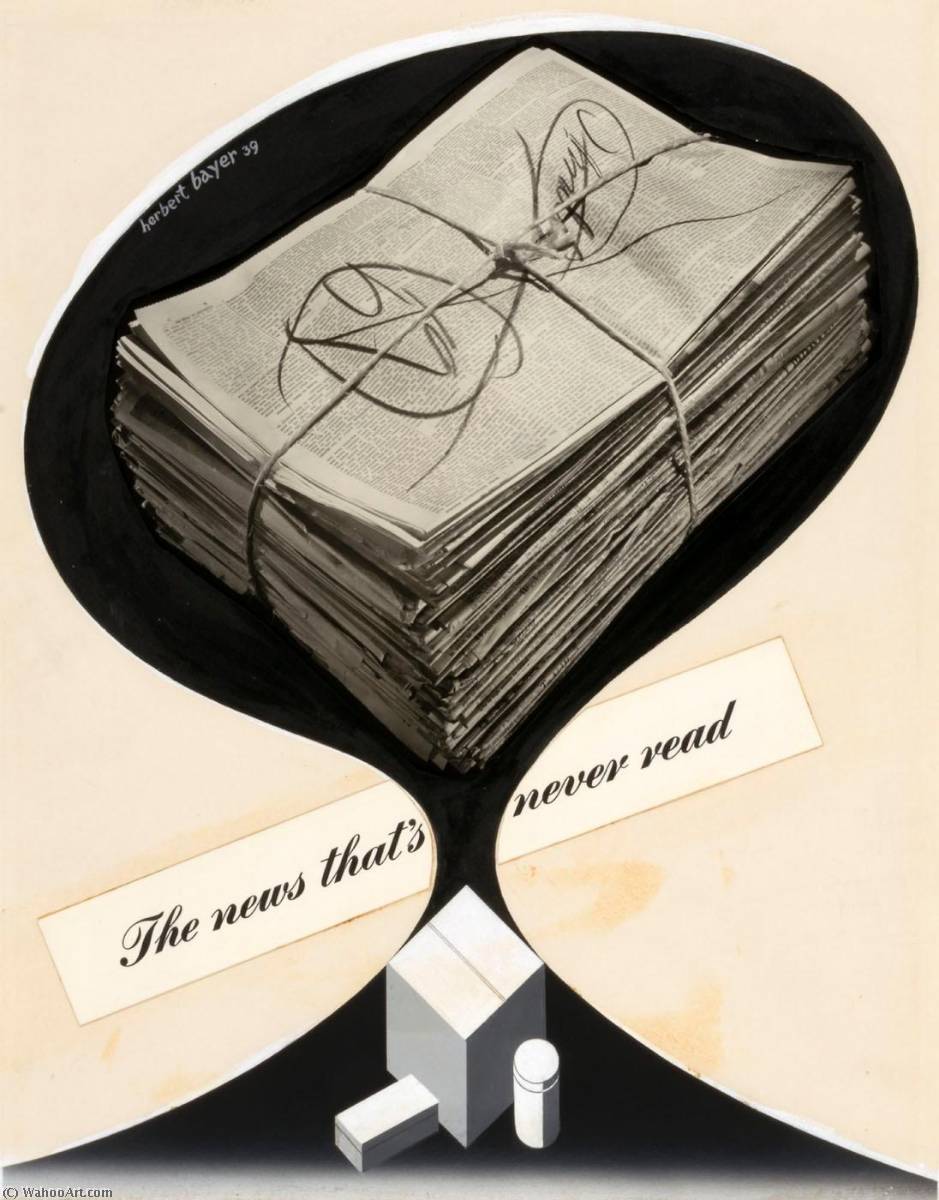 The News That's Never Read, From The Early Series — Herbert Bayer