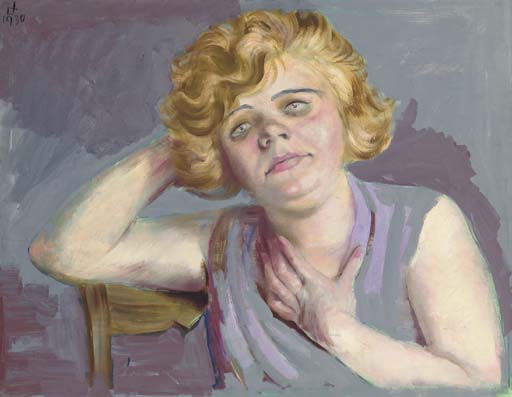 Girl With Arms Propped — Otto Dix