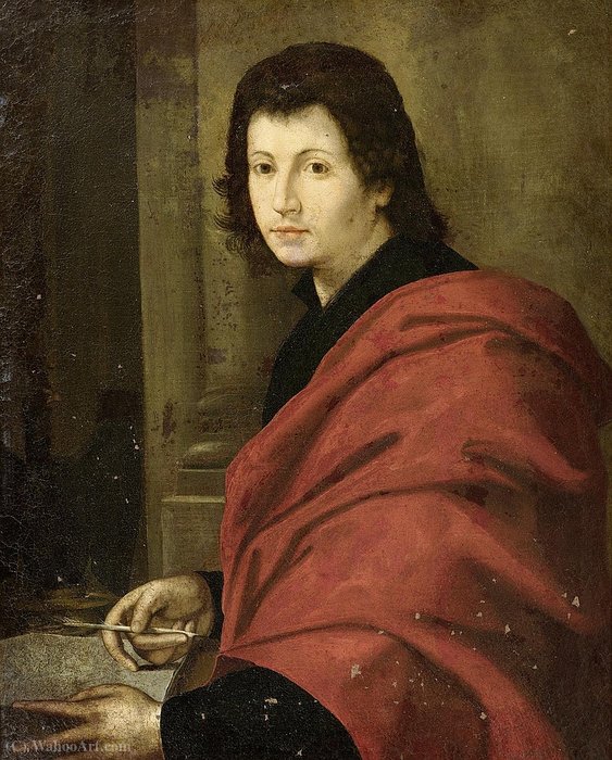 Portrait Of A Man, Writing — Pierfrancesco Di Jacopo Foschi